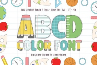 Creative Fonts for School Project Design