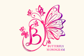 Beautiful Butterfly Monograms for Your Creative Projects