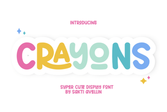 A Creative Font Inspired by Crayons