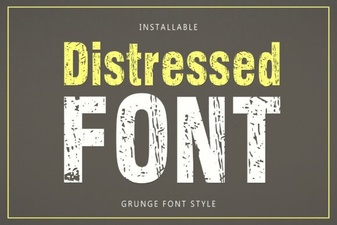 Craft Projects Using Distressed Font Style