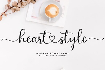Heart Font Designs for Crafting & Creative Projects